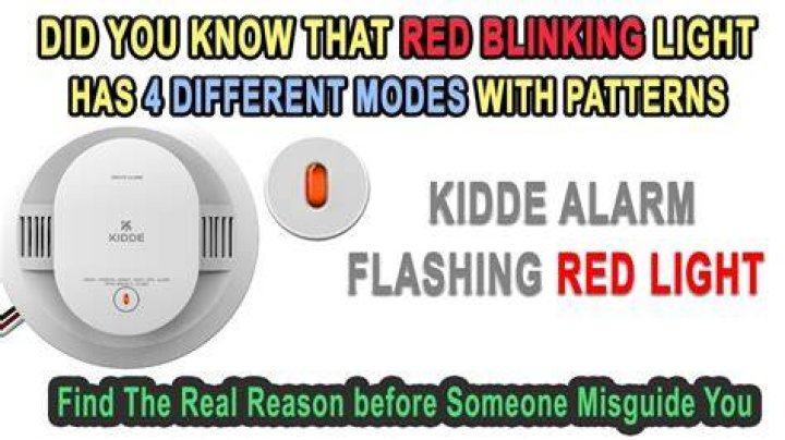 Why is kidde smoke detector flashing red?